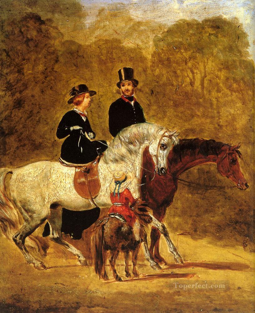 Skizze Queen Victoria Herring Snr John Frederick Pferd Ölgemälde